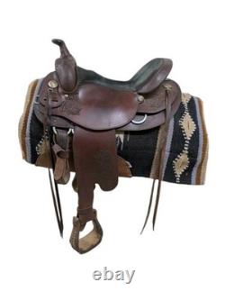 15.5 Inch Used Reinsman Western Trail Saddle 931-11094