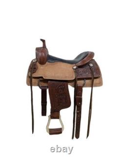 15.5 Inch Used Silver Royal Western Pleasure Saddle 886-8378