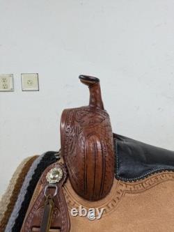 15.5 Inch Used Silver Royal Western Pleasure Saddle 886-8378