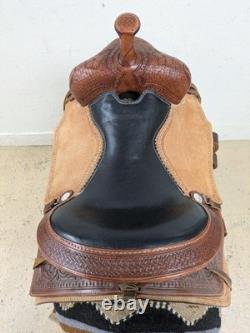 15.5 Inch Used Silver Royal Western Pleasure Saddle 886-8378