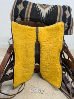 15.5 Inch Used Silver Royal Western Pleasure Saddle 886-8378