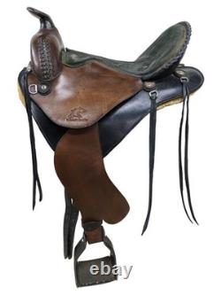 15.5 Inch Used Synergist Western Trail Saddle 435-7182