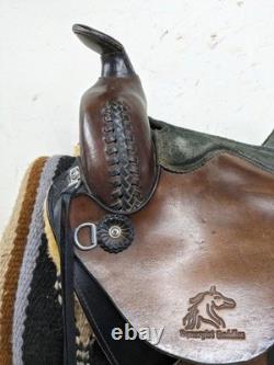 15.5 Inch Used Synergist Western Trail Saddle 435-7182