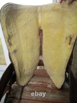 15.5'' Qh Bars Textan Hereford Western Roper Roping Saddle 32.2# USA Tx