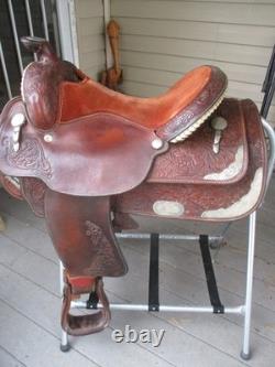 15.5'' Sqh Bars Circle Y Equitation Western Show Saddle
