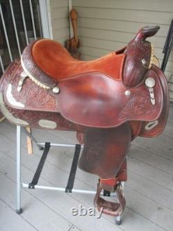 15.5'' Sqh Bars Circle Y Equitation Western Show Saddle