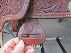 15.5'' Sqh Bars Circle Y Equitation Western Show Saddle