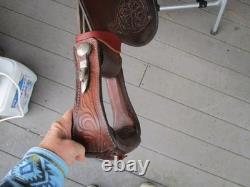 15.5'' Sqh Bars Circle Y Equitation Western Show Saddle
