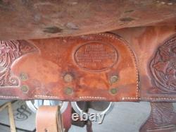 15.5'' Sqh Bars Circle Y Equitation Western Show Saddle