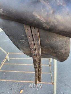 15.5 Syd Hill & Sons Australian Stock Saddle with No Horn. Girth Included