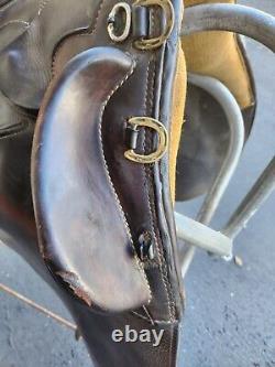 15.5 Syd Hill & Sons Australian Stock Saddle with No Horn. Girth Included