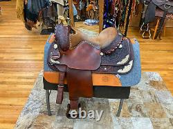 15.5 TEX-TAN WESTERN SHOWith REINING SADDLE