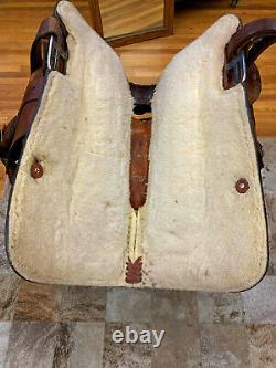15.5 TEX-TAN WESTERN SHOWith REINING SADDLE
