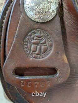 15.5 Used Courts Western Trail Saddle 595-4072