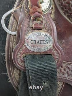 15.5 Used Crates Saddlery Western Trail Saddle 393-3753