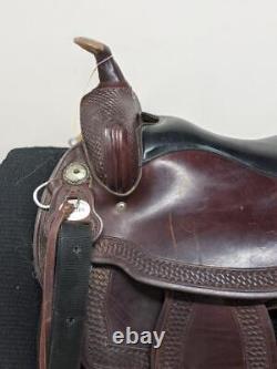 15.5 Used Crates Saddlery Western Trail Saddle 393-3753