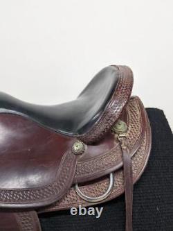 15.5 Used Crates Saddlery Western Trail Saddle 393-3753