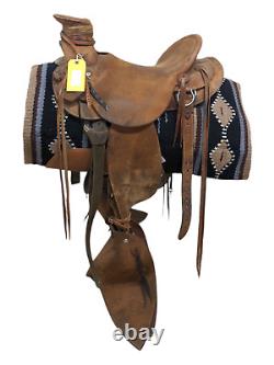 15.5 Used Double H Western Wade Saddle 589-4003