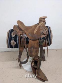 15.5 Used Double H Western Wade Saddle 589-4003