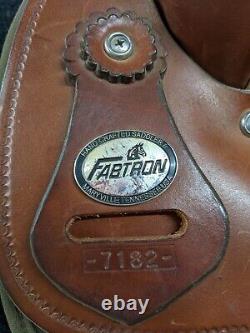 15.5 Used Fabtron Western Draft Trail Saddle 2-1398