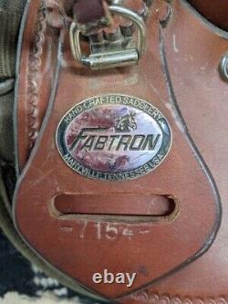 15.5 Used Fabtron Western Trail Saddle 2-1451