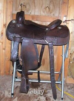 15.5 Used Longhorn Western Cutting Pleasure Trail Saddle