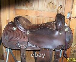 15.5 Used Longhorn Western Cutting Pleasure Trail Saddle