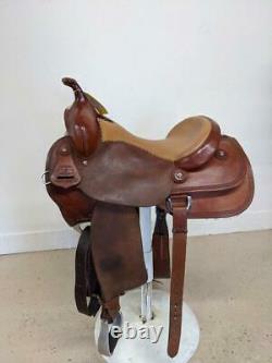 15.5 Used McCall Western Cowhorse Saddle 468-3040