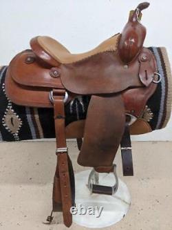 15.5 Used McCall Western Cowhorse Saddle 468-3040