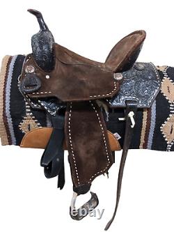 15.5 Used Prolite Western Barrel Saddle 2-1486