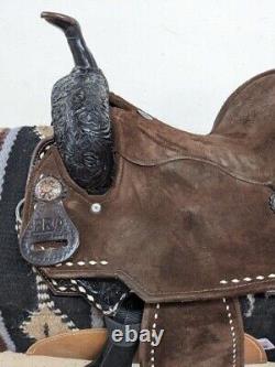 15.5 Used Prolite Western Barrel Saddle 2-1486