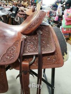 15.5 Used Rico Western Ranch Cutter Saddle 2-1182