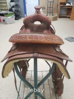 15.5 Used Rio's Brother Western Show Saddle 332-1750