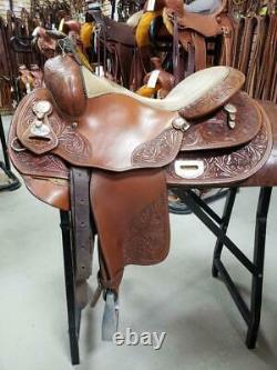 15.5 Used Saddle Smith Bob Loomis Western Reining Saddle 90-1490