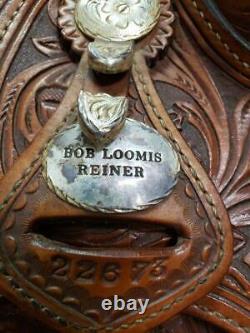 15.5 Used Saddle Smith Bob Loomis Western Reining Saddle 90-1490