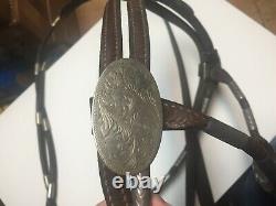 15.5 Victor Western Sterling Silver Show Saddle withBridle, Breast Collar, Hobbles
