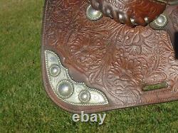 15.5 Vintage BONA ALLEN Equitation Show SaddleHand TOOLEDGreat 4 TRAILRANCH