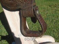 15.5 Vintage BONA ALLEN Equitation Show SaddleHand TOOLEDGreat 4 TRAILRANCH