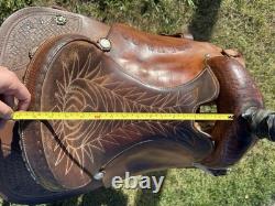 15.5 corriente trophy saddle basket weave tooling 7 gullet FQHB