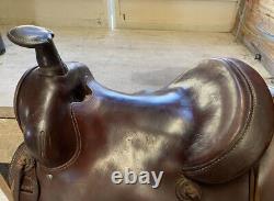 15.5 inch FQHB used western saddle