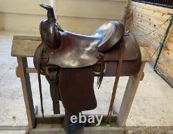 15.5 inch FQHB used western saddle