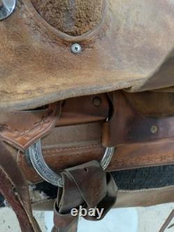 15.75 Inch Unbranded Ranch Roping Western Saddle 1019-10619