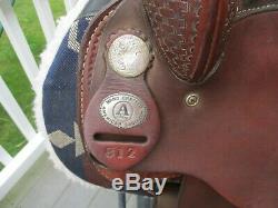 15 #812 American Saddlery Ekto 2 Circle A Western Barrel Saddle Qh Bars