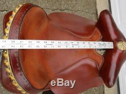 15 AMERICAN SADDLERY Barrel Horse Saddle w BEAR TRAP Pommel FULL QH Bars