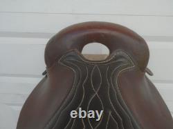 15 AMERICAN Sadlery 22# LEATHER Western Trail Endurance SaddleMedium TreeSQHB