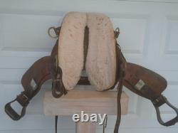 15 AMERICAN Sadlery 22# LEATHER Western Trail Endurance SaddleMedium TreeSQHB
