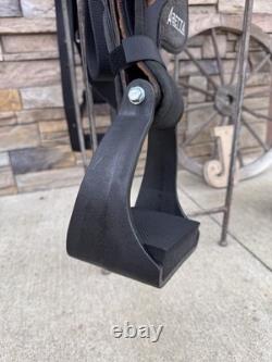 15 Abetta Hornless Trail Saddle, Western Saddle, Black Color, Clean