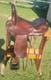 15'' American Saddlery Rr W. Gulley#800 Western Leather Trail Saddle V Rigging
