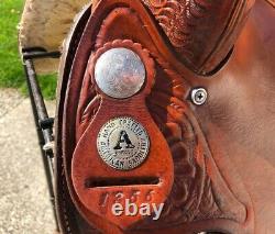 15 American Saddlery Western All Around Horse Saddle #1356