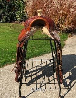 15 American Saddlery Western All Around Horse Saddle #1356